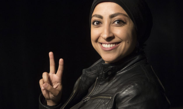 Maryam Al-Khawaja talks about survivor’s guilt in Marquette democracy project