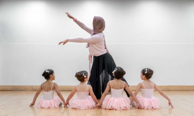 This ballet school is for Muslim kids and it uses poetry instead of music