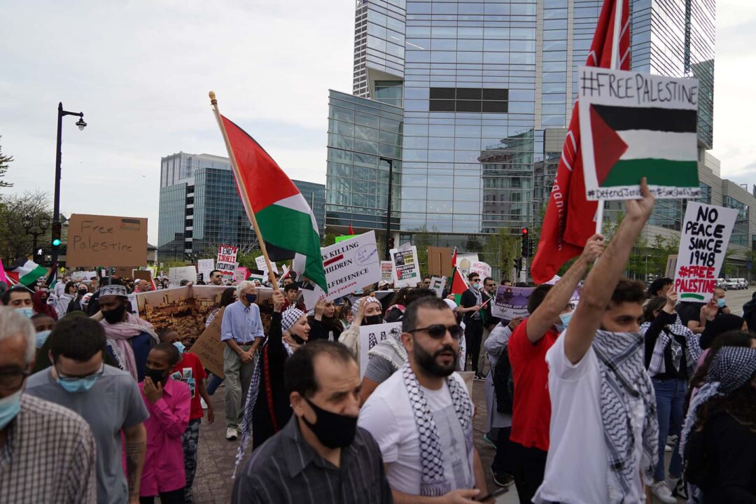 “Free Palestine Rally” in Milwaukee draws diverse crowd - Wisconsin ...