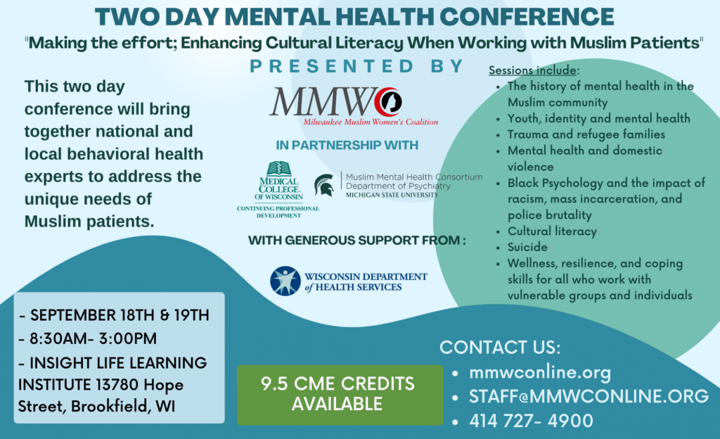 Milwaukee Muslim Women’s Coalition to put on Two Day Mental Health