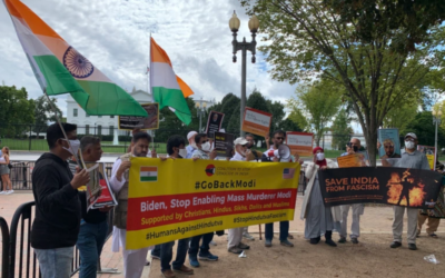 Indian Americans protest outside White House over Modi’s visit