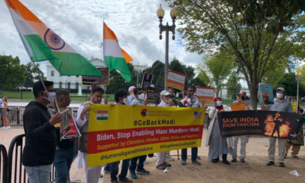 Indian Americans protest outside White House over Modi’s visit
