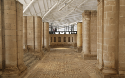 Palestinians unveil huge restored mosaic in Jericho