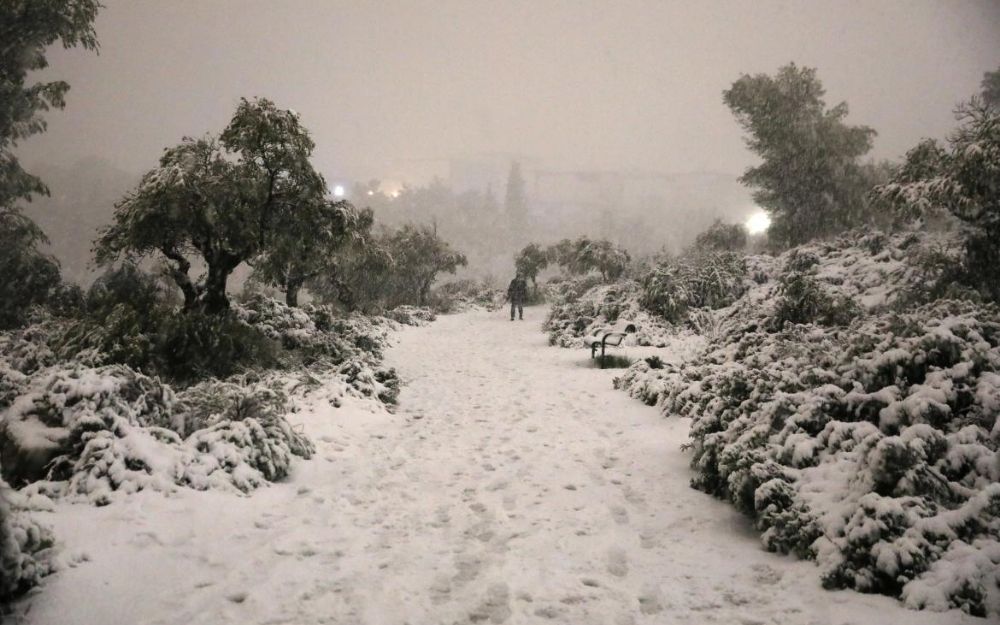 Израиль снег