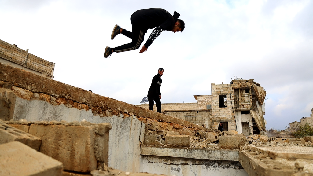 Obada Jbara: Reclaiming life through Parkour and Freerunning in Idlib —  SYRIAWISE