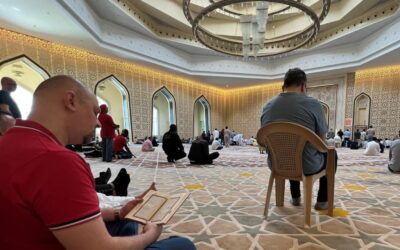 Fans unite for Friday prayers during Muslim world’s first World Cup