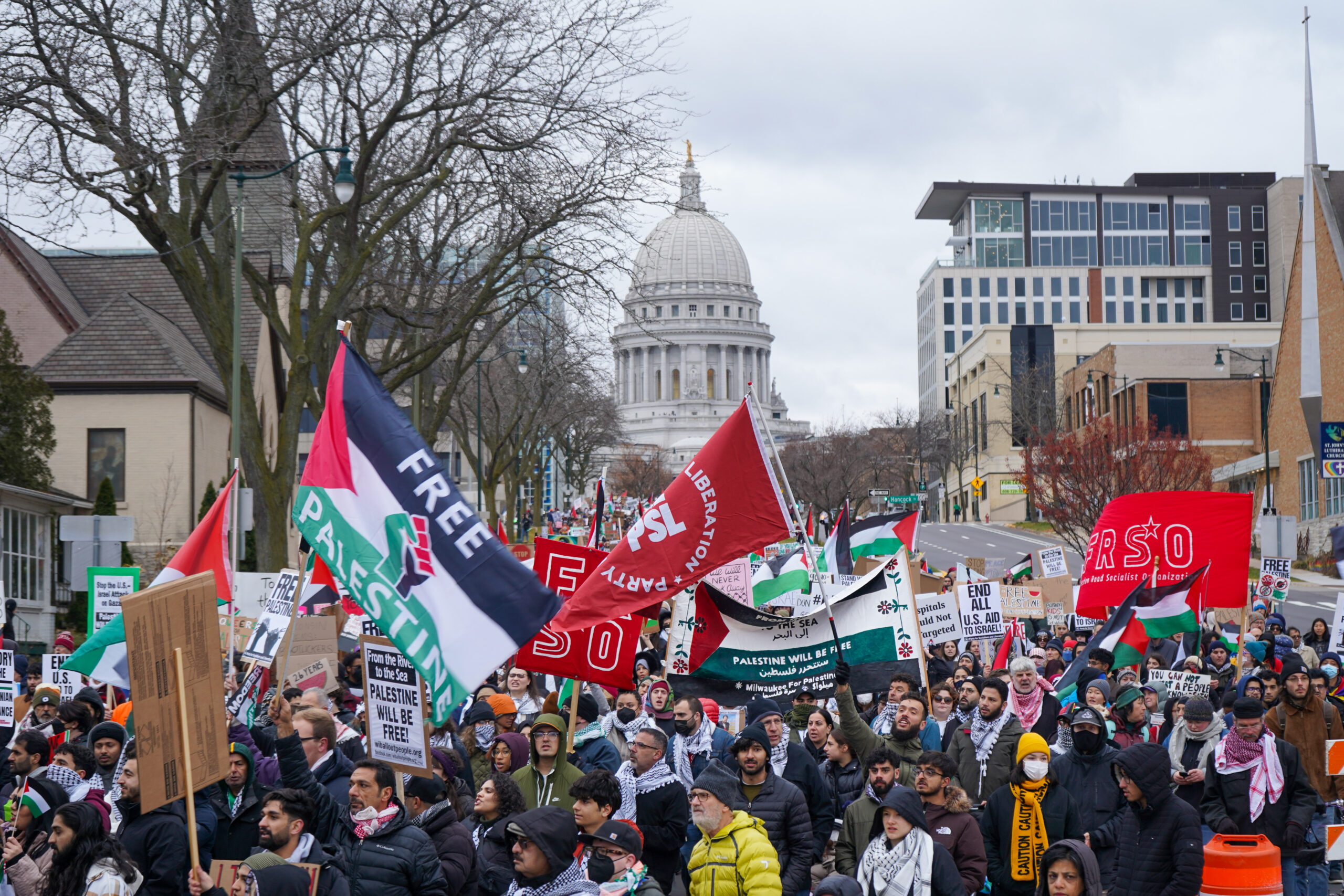 Monumental turnout for All Out for Palestine March in Madison - Wisconsin  Muslim Journal