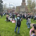 Protesters at University of Wisconsin-Milwaukee anti-war encampment make their voices heard