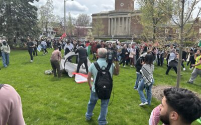 Protesters at University of Wisconsin-Milwaukee anti-war encampment make their voices heard