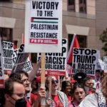 Photos: Gaza, abortion and migrant rights protests outside RNC in US