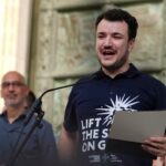 Mahmoud Khalil renews devotion to Palestinian freedom at New York rally