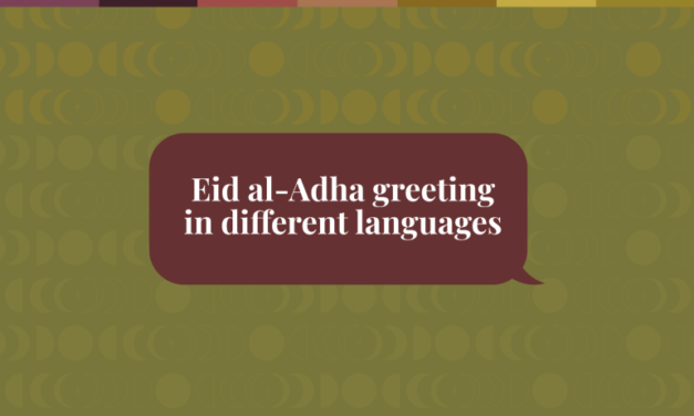 Eid al-Adha greetings in different languages