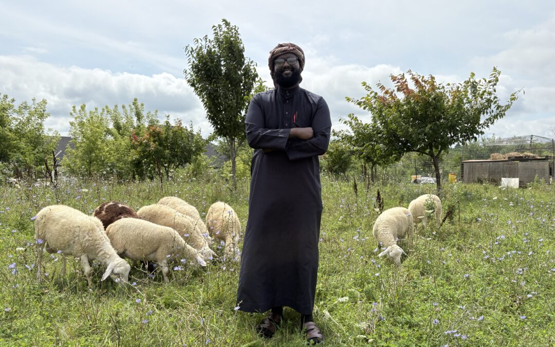 Visiting imam experiences farm life at Masjid Al Qur’an