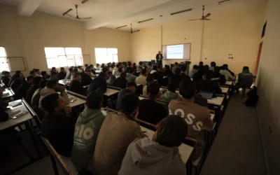 ‘Now I feel like I’m truly studying’: First-year students savor in-person learning at the Islamic University of Gaza