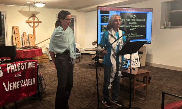 40-year-old Racine peace organization hosts lecture, Gaza: Why hasn’t the bloodshed stopped?