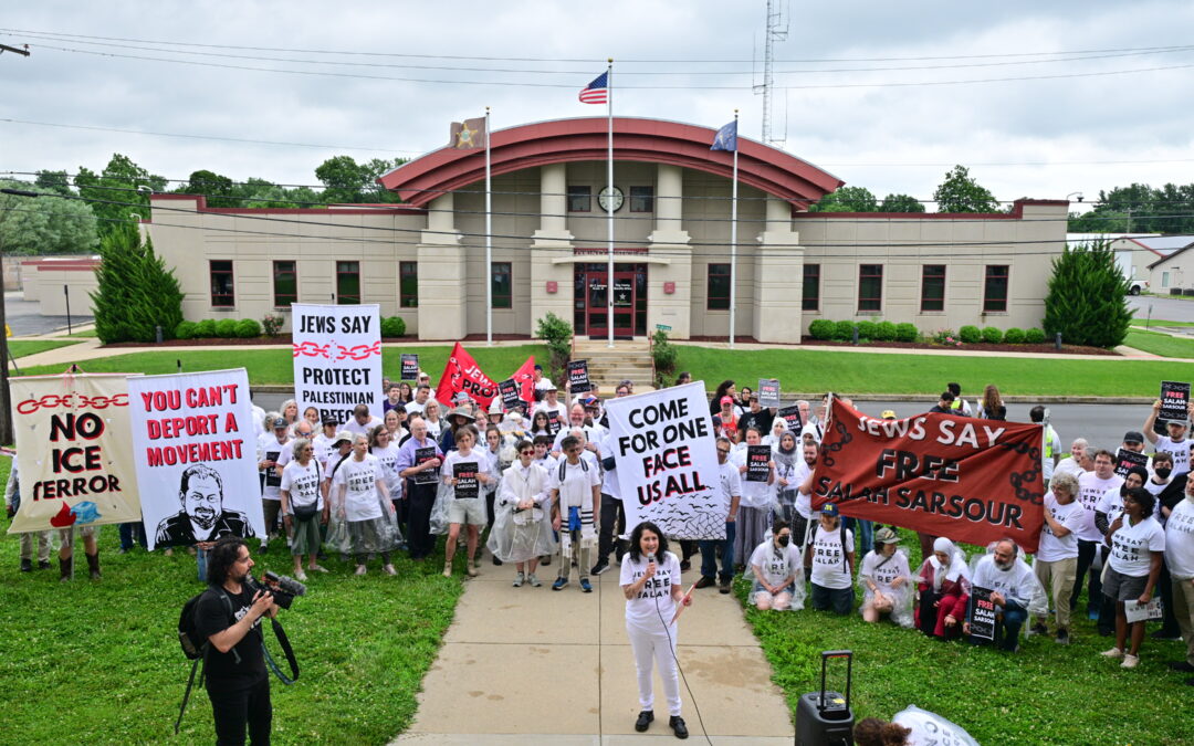 Supporters travel hundreds of miles for the Jews for Salah Vigil