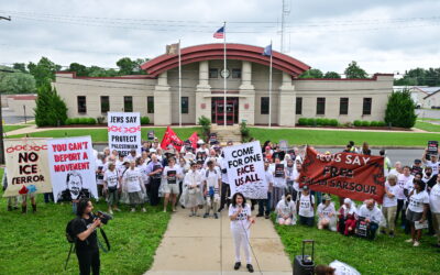 Supporters travel hundreds of miles for the Jews for Salah Vigil