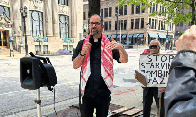 Who’s that clergyman protesting for Palestinian rights? Wisconsin Muslim Journal finds out.
