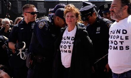 Susan Sarandon and Hannah Einbinder arrested at anti-Netanyahu protest in New York
