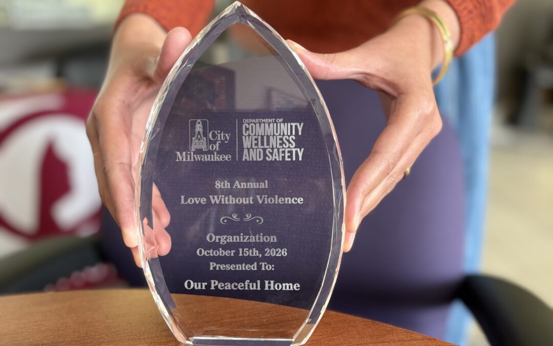 Our Peaceful Home wins Milwaukee’s Purple Ribbon Award